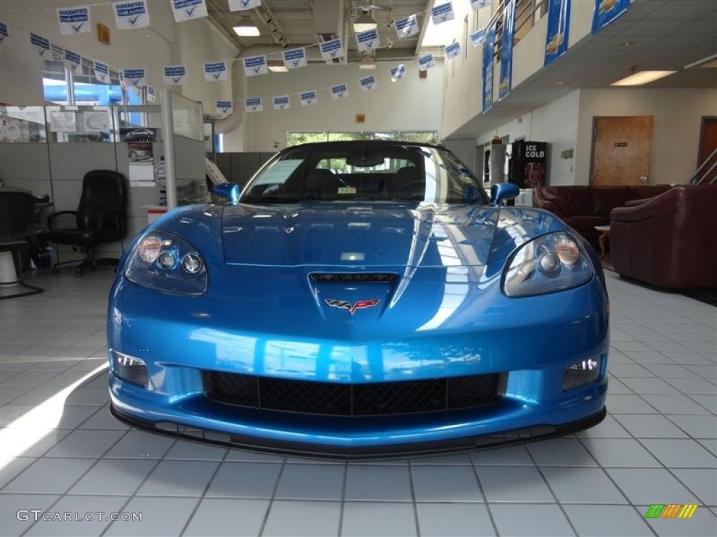 2011 Corvette Grand Sport Convertible - Jetstream Blue Tintcoat Metallic / Ebony Black photo #2