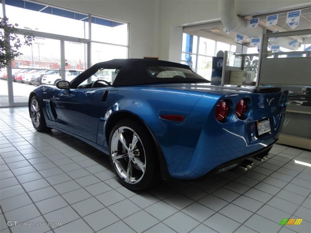 2011 Corvette Grand Sport Convertible - Jetstream Blue Tintcoat Metallic / Ebony Black photo #5
