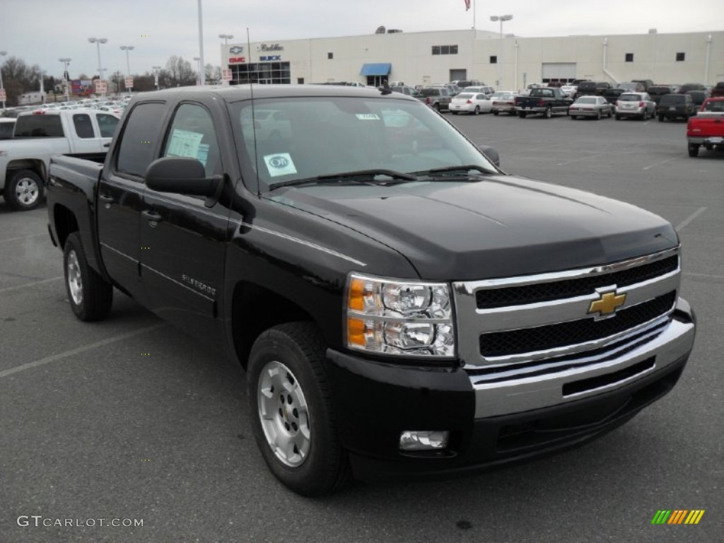 2011 Silverado 1500 LT Crew Cab - Black / Ebony photo #5