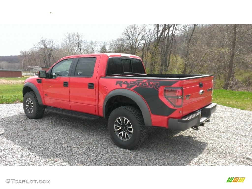 2012 F150 SVT Raptor SuperCrew 4x4 - Race Red / Raptor Black Leather/Cloth photo #3
