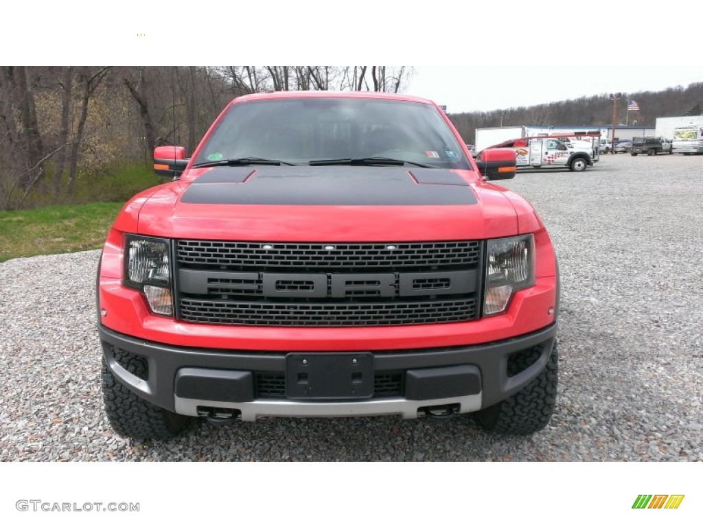 2012 F150 SVT Raptor SuperCrew 4x4 - Race Red / Raptor Black Leather/Cloth photo #5