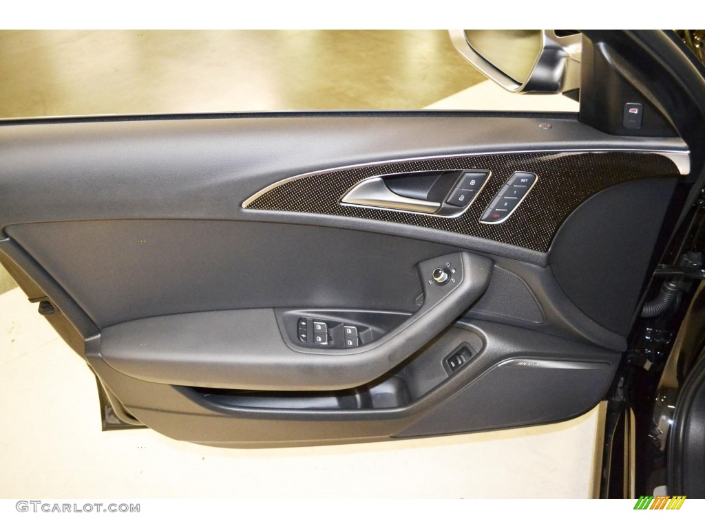 2013 Audi S6 4.0 TFSI quattro Sedan Black Door Panel Photo #79864554