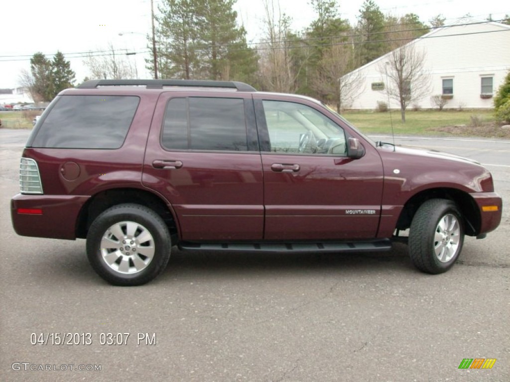 2007 Mountaineer AWD - Dark Cherry Metallic / Camel photo #4