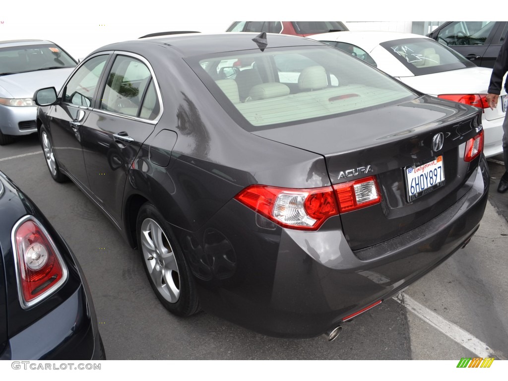 2010 TSX Sedan - Crystal Black Pearl / Parchment photo #3