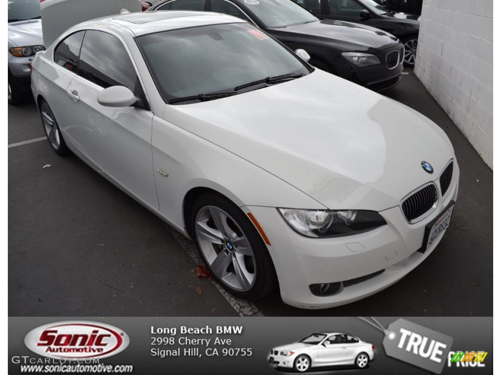 2008 3 Series 335i Coupe - Alpine White / Black photo #1