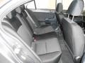 2008 Mitsubishi Lancer Black Interior Rear Seat Photo