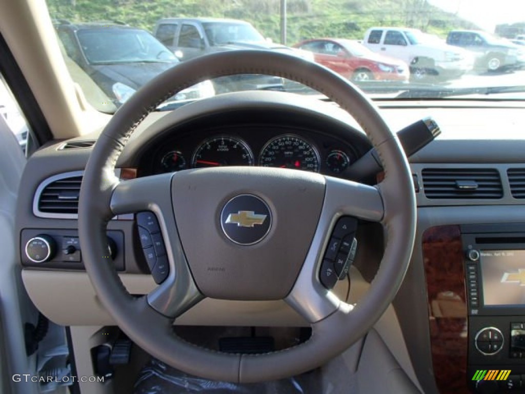 2013 Suburban LTZ 4x4 - White Diamond Tricoat / Light Cashmere/Dark Cashmere photo #18