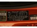  2009 Rio LX Sedan Sunset Orange Color Code 06