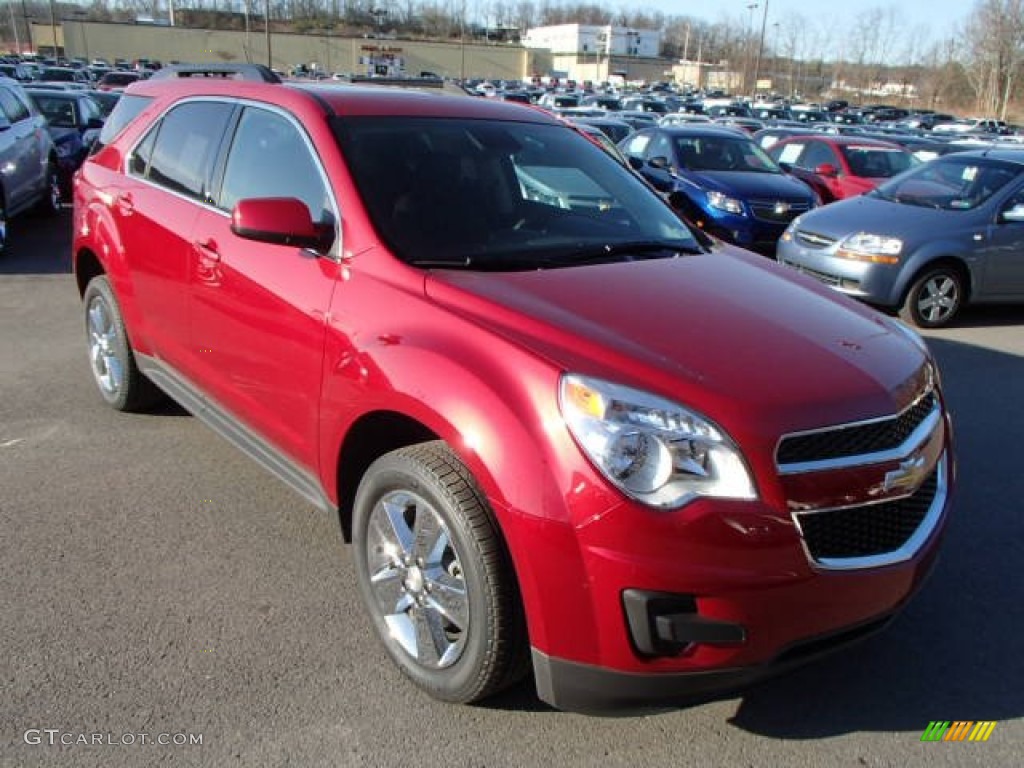 2013 Equinox LT AWD - Crystal Red Tintcoat / Jet Black photo #2