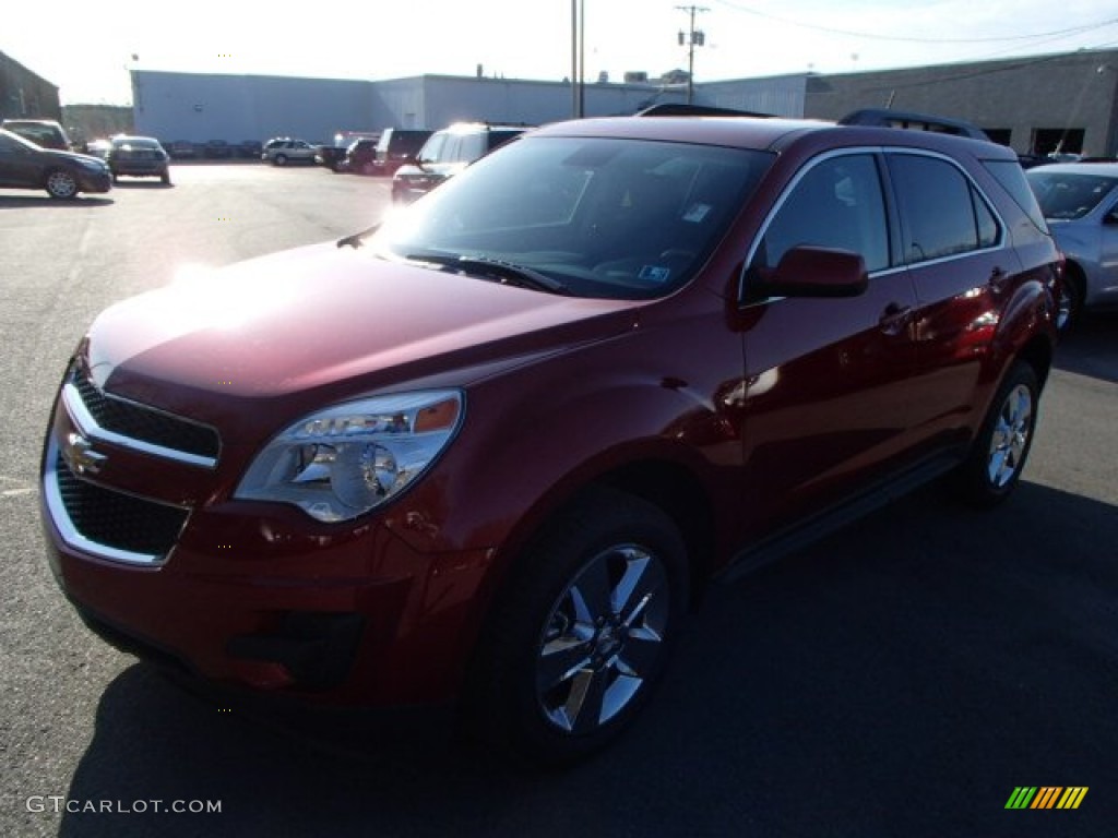 2013 Equinox LT AWD - Crystal Red Tintcoat / Jet Black photo #4