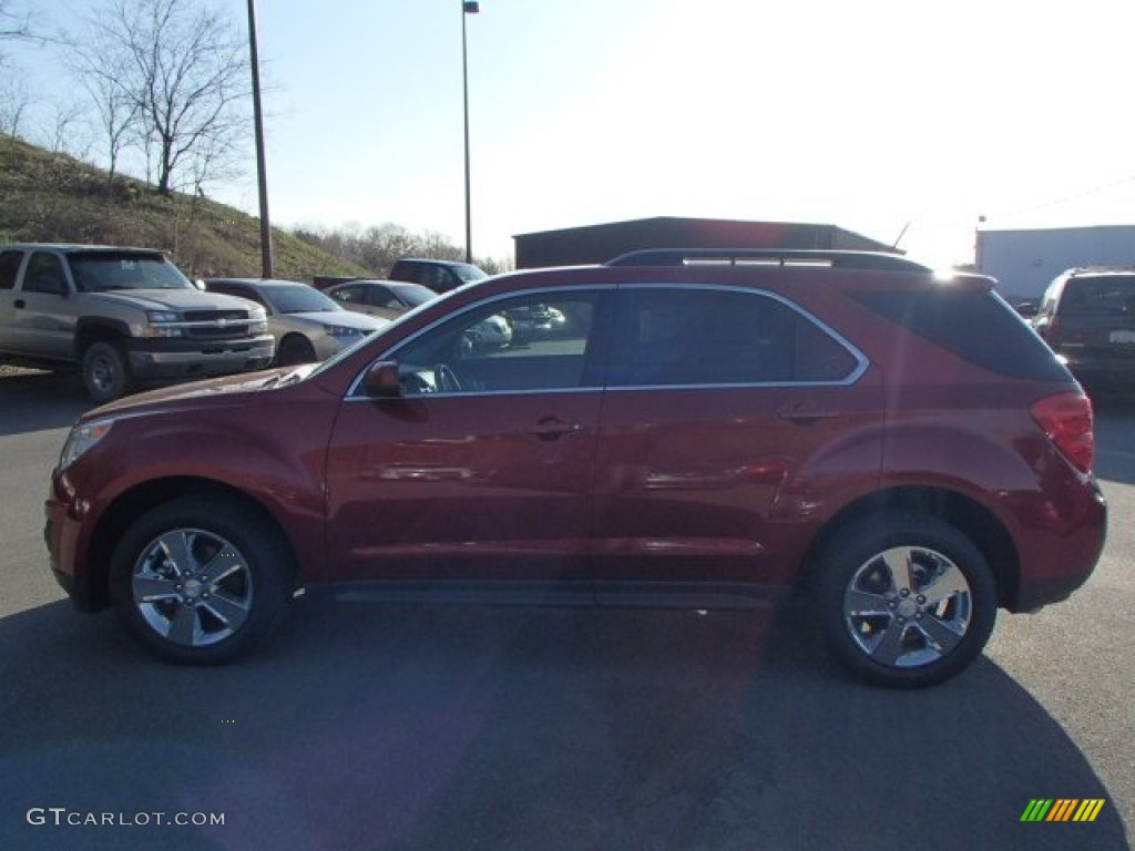 2013 Equinox LT AWD - Crystal Red Tintcoat / Jet Black photo #5