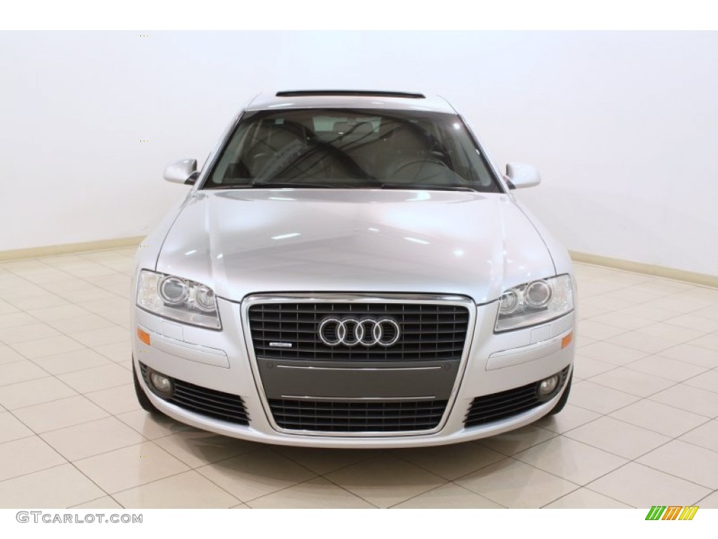 2006 A8 L 4.2 quattro - Light Silver Metallic / Black photo #2
