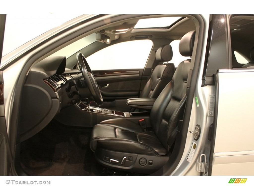 2006 A8 L 4.2 quattro - Light Silver Metallic / Black photo #8