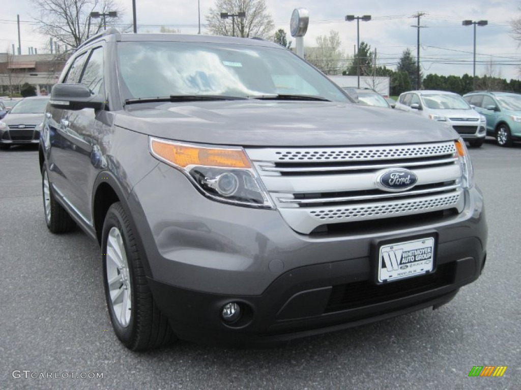 2013 Explorer XLT 4WD - Sterling Gray Metallic / Medium Light Stone photo #1