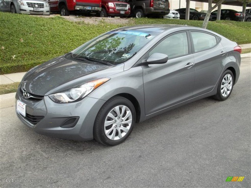 2012 Elantra GLS - Harbor Gray Metallic / Gray photo #2