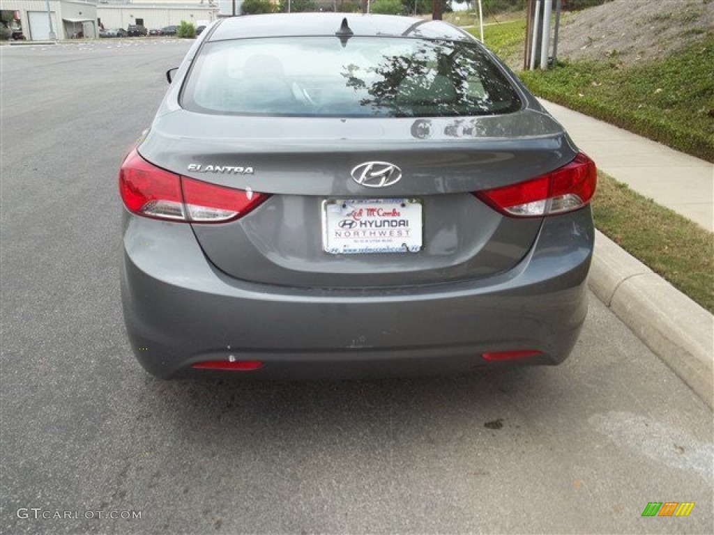 2012 Elantra GLS - Harbor Gray Metallic / Gray photo #4