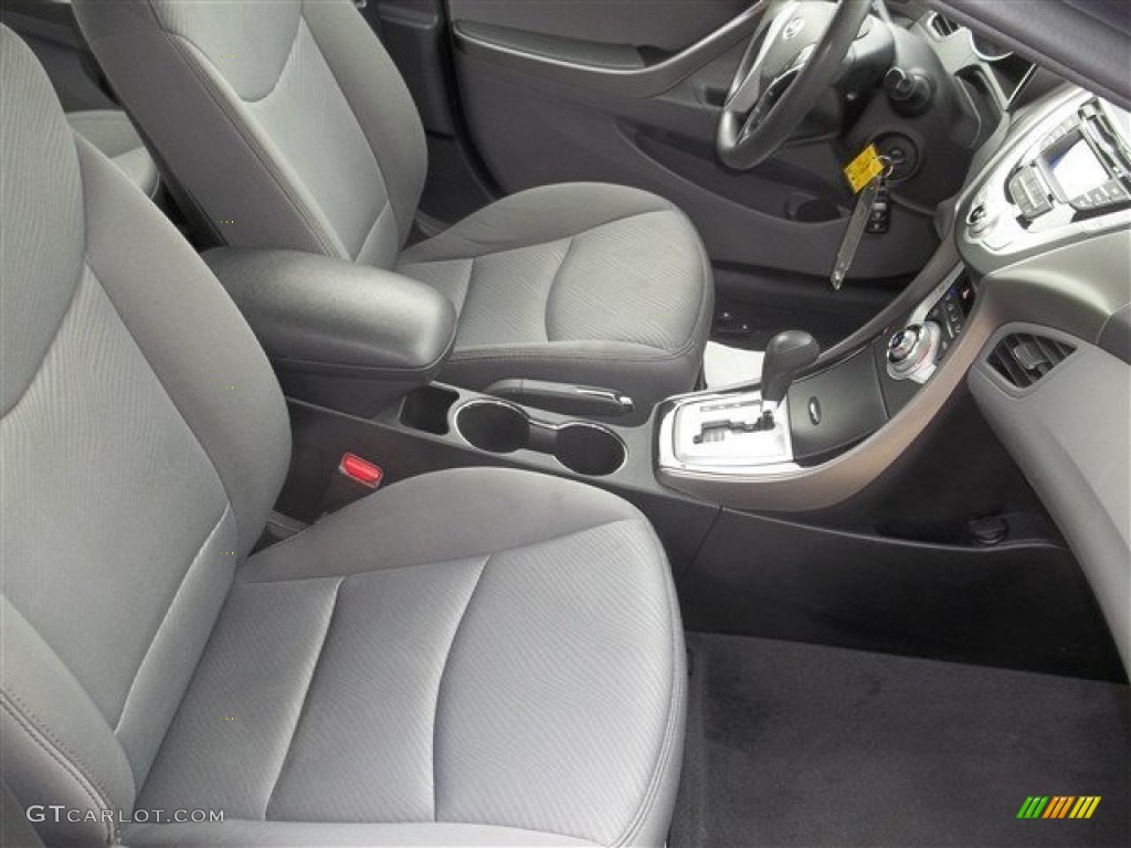 2012 Elantra GLS - Harbor Gray Metallic / Gray photo #8