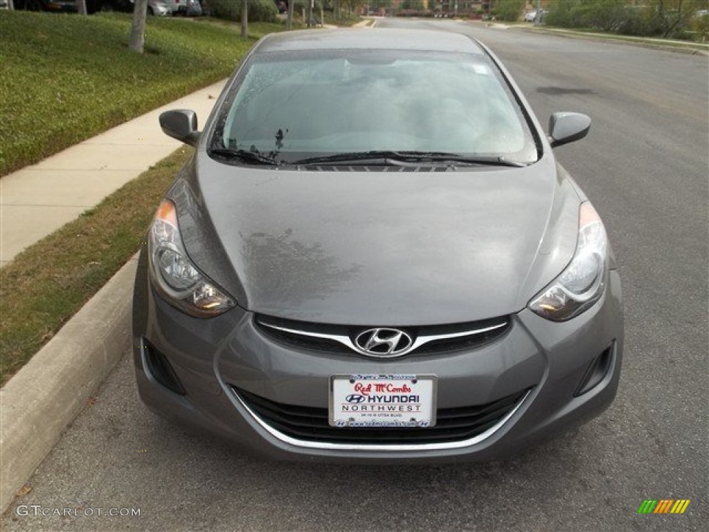 2012 Elantra GLS - Harbor Gray Metallic / Gray photo #1