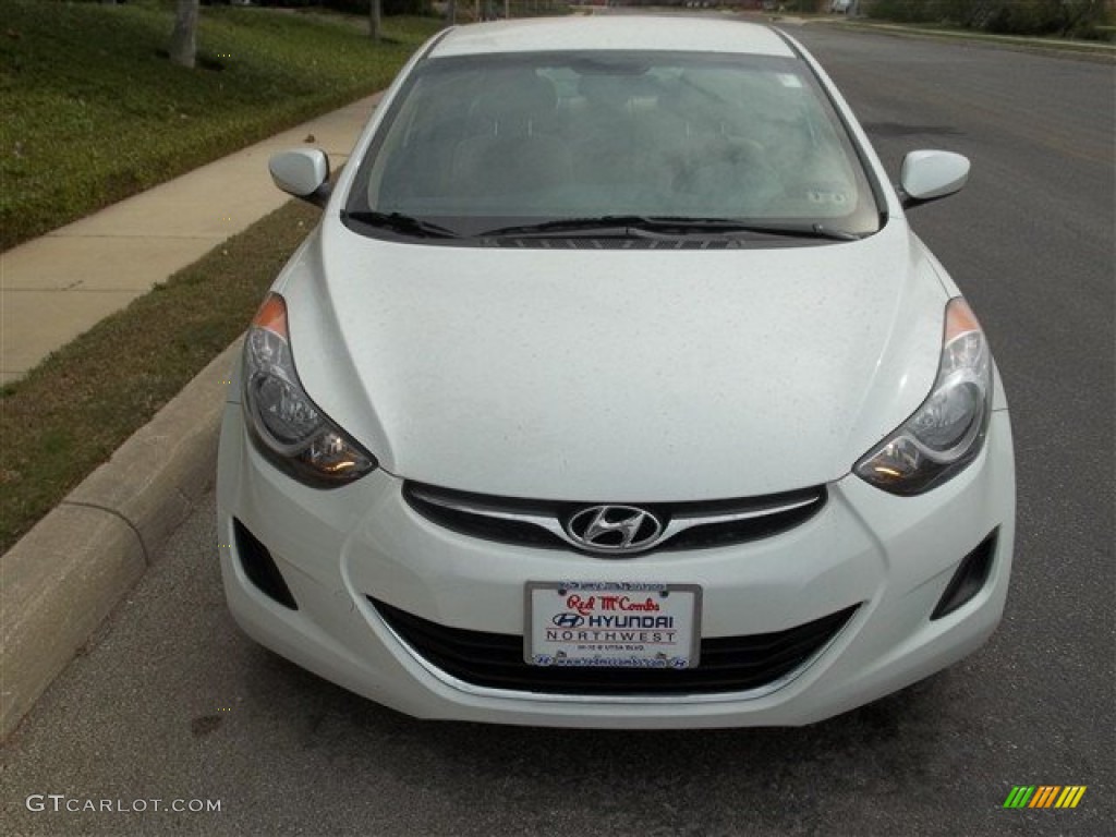 2012 Elantra GLS - Shimmering White / Beige photo #1