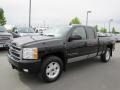 2007 Black Chevrolet Silverado 1500 LTZ Extended Cab 4x4  photo #3