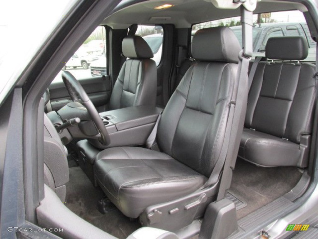 Ebony Interior 2008 Chevrolet Silverado 1500 LT Extended Cab 4x4 Photo #79870891