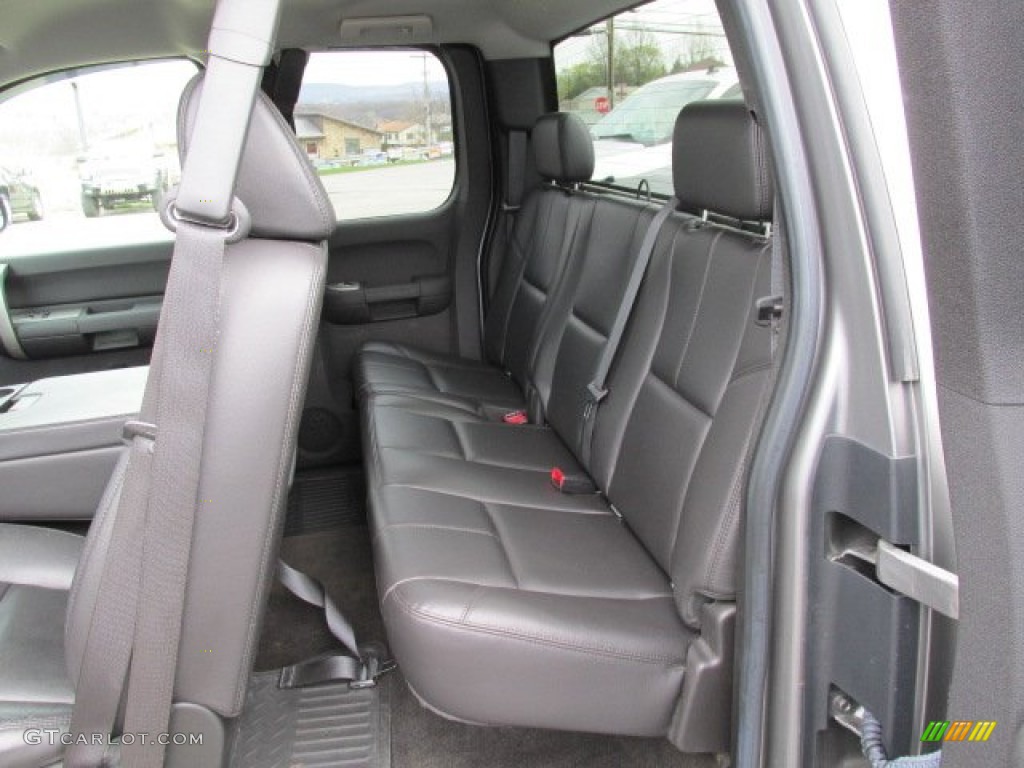 Ebony Interior 2008 Chevrolet Silverado 1500 LT Extended Cab 4x4 Photo #79870900