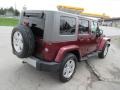 2008 Red Rock Crystal Pearl Jeep Wrangler Unlimited Sahara 4x4  photo #7