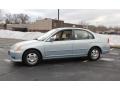 2003 Opal Silver Blue Metallic Honda Civic Hybrid Sedan  photo #3