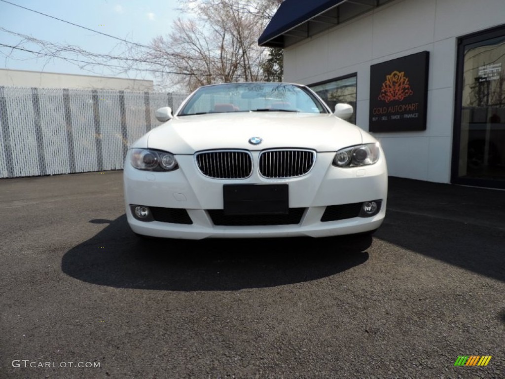 2010 3 Series 328i Convertible - Alpine White / Coral Red/Black Dakota Leather photo #2