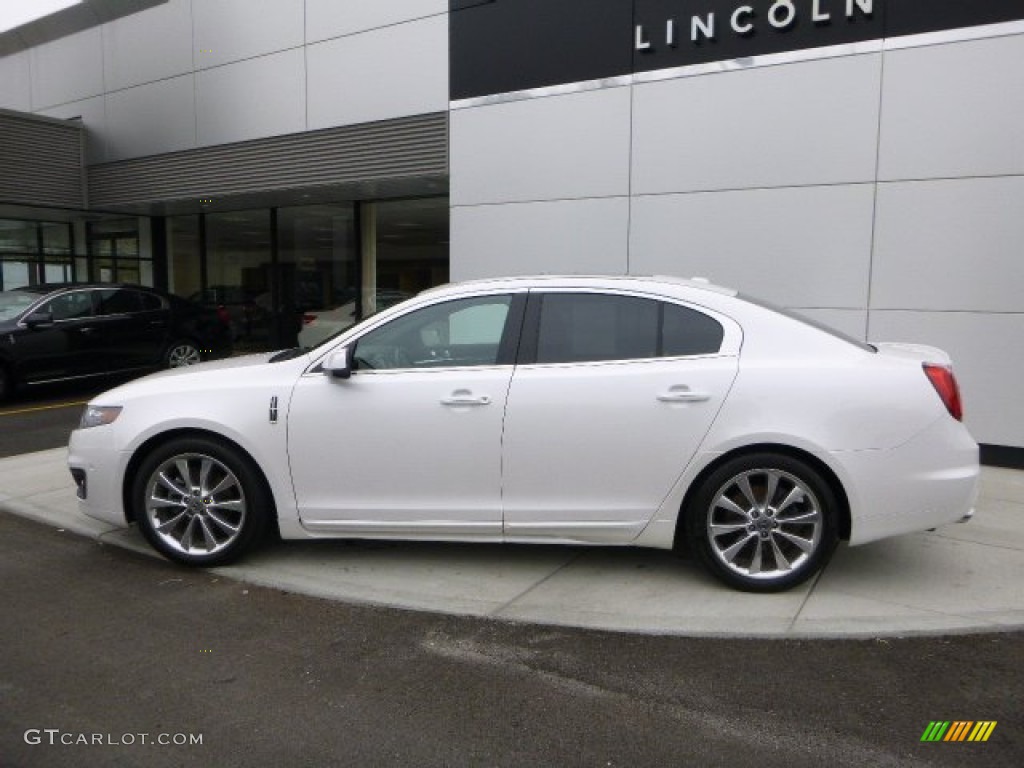 White Platinum Metallic Tri-Coat 2011 Lincoln MKS EcoBoost AWD Exterior Photo #79873335