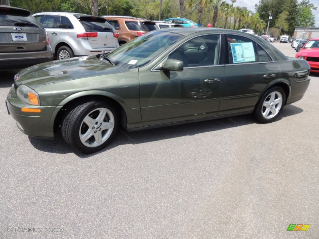 2000 LS V8 - Estate Green Metallic / Medium Parchment photo #2