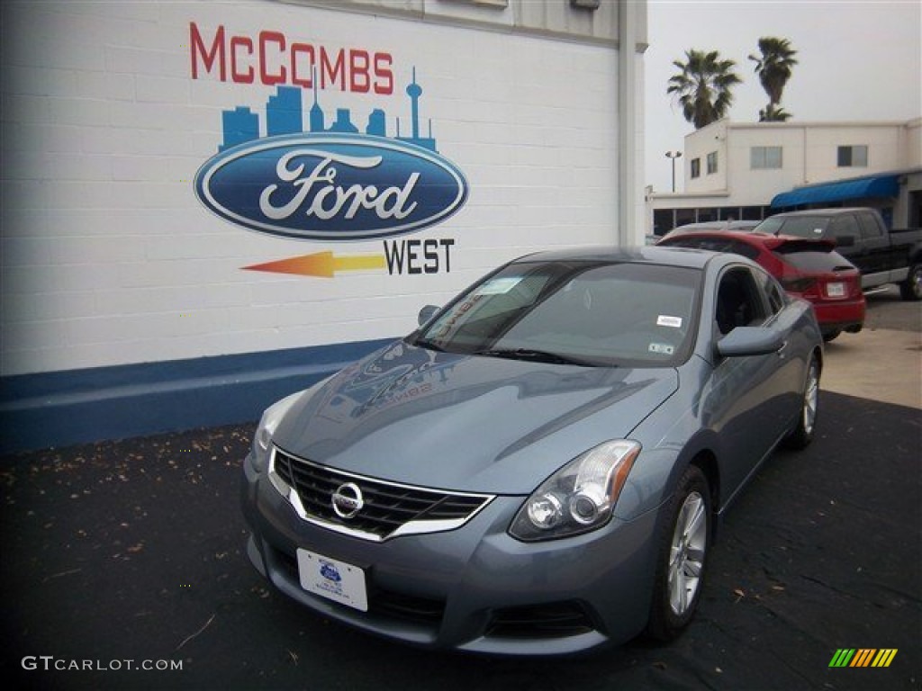 2010 Altima 2.5 S Coupe - Ocean Gray / Charcoal photo #1