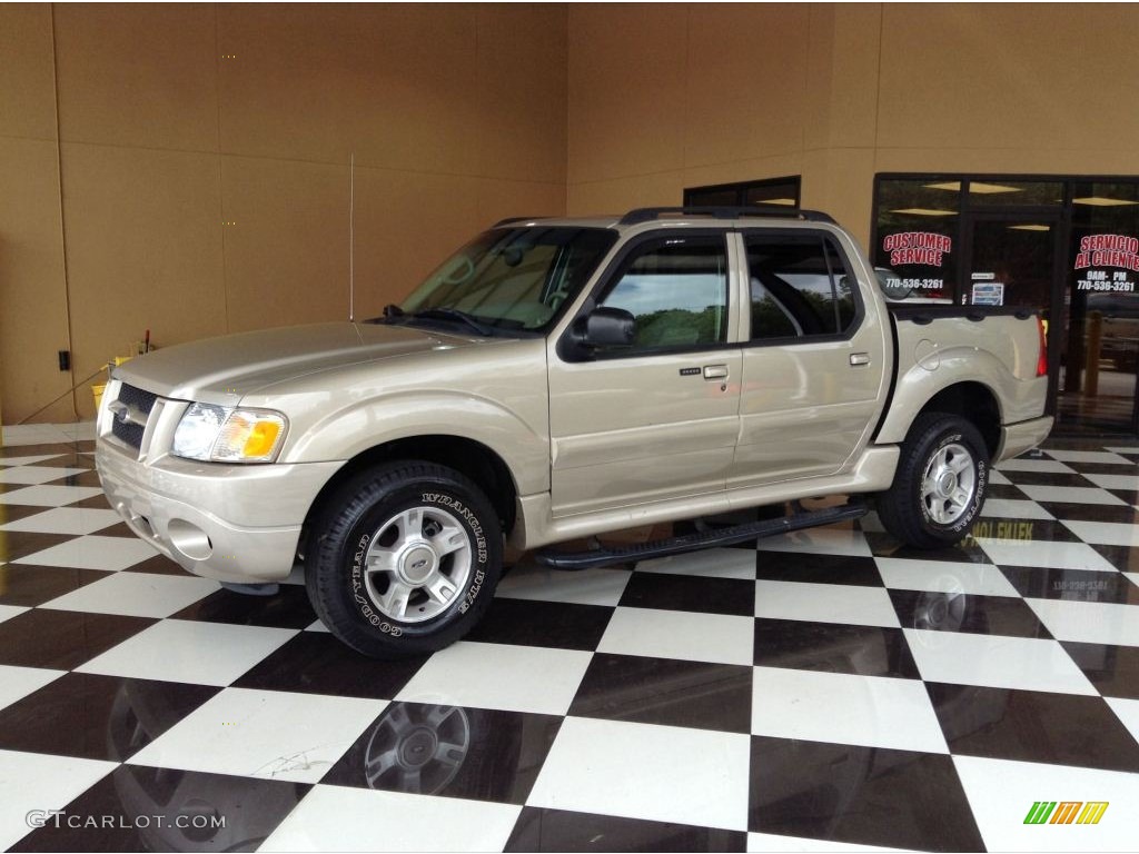 2004 Explorer Sport Trac XLT - Pueblo Gold Metallic / Medium Pebble/Dark Pebble photo #3