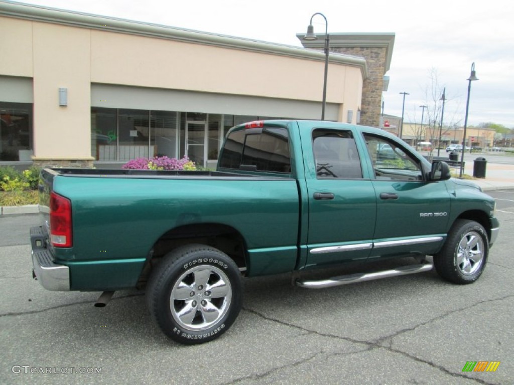 Timberline Green Pearl Coat 2004 Dodge Ram 1500 Laramie Quad Cab 4x4 Exterior Photo #79875807