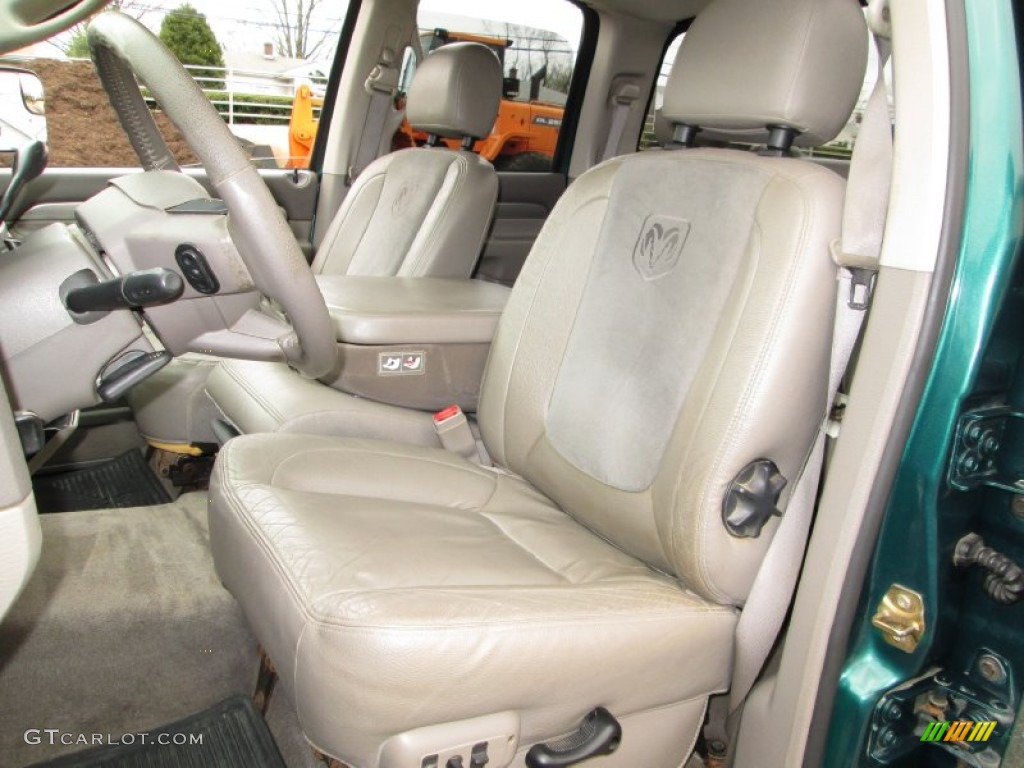 Taupe Interior 2004 Dodge Ram 1500 Laramie Quad Cab 4x4 Photo #79875928