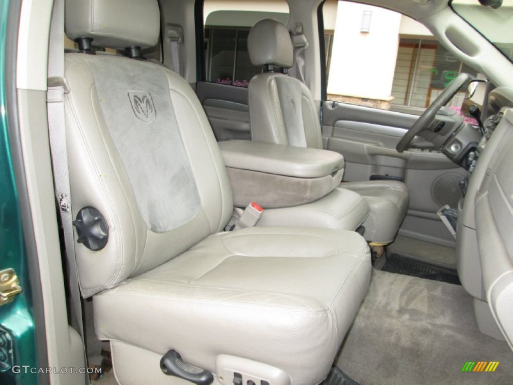 Taupe Interior 2004 Dodge Ram 1500 Laramie Quad Cab 4x4 Photo #79875952