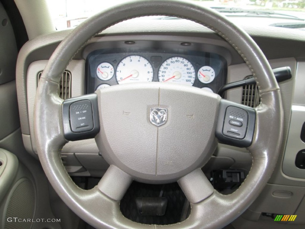 2004 Ram 1500 Laramie Quad Cab 4x4 - Timberline Green Pearl Coat / Taupe photo #22