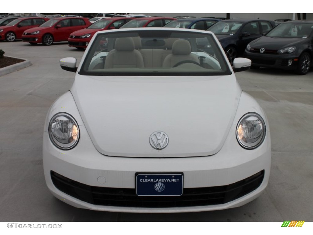 2013 Beetle 2.5L Convertible - Candy White / Beige photo #2