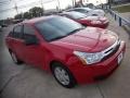 2008 Vermillion Red Ford Focus S Sedan  photo #3