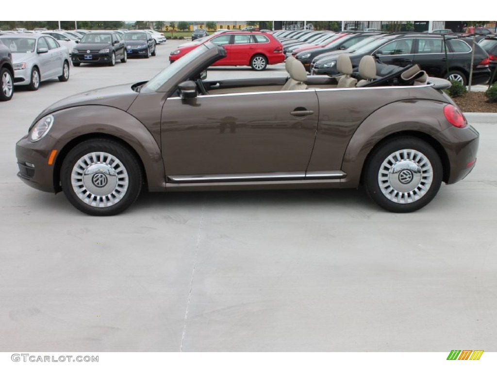 Toffee Brown Metallic 2013 Volkswagen Beetle 2.5L Convertible Exterior Photo #79877207