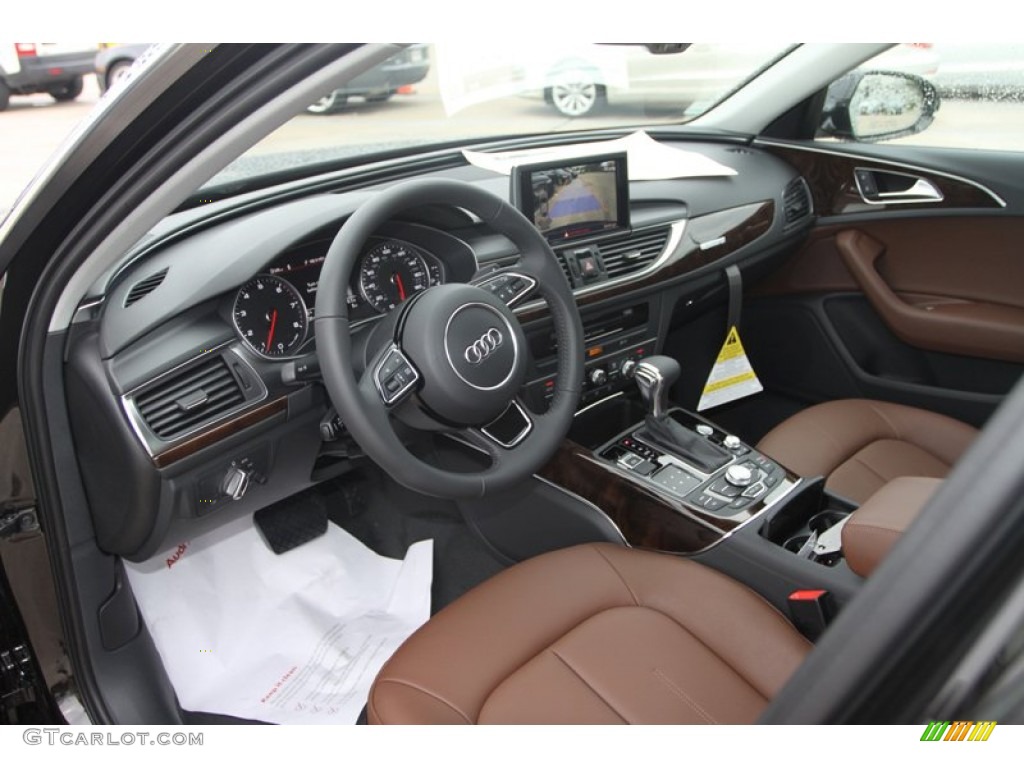 Nougat Brown Interior 2013 Audi A6 2.0T quattro Sedan Photo #79877337