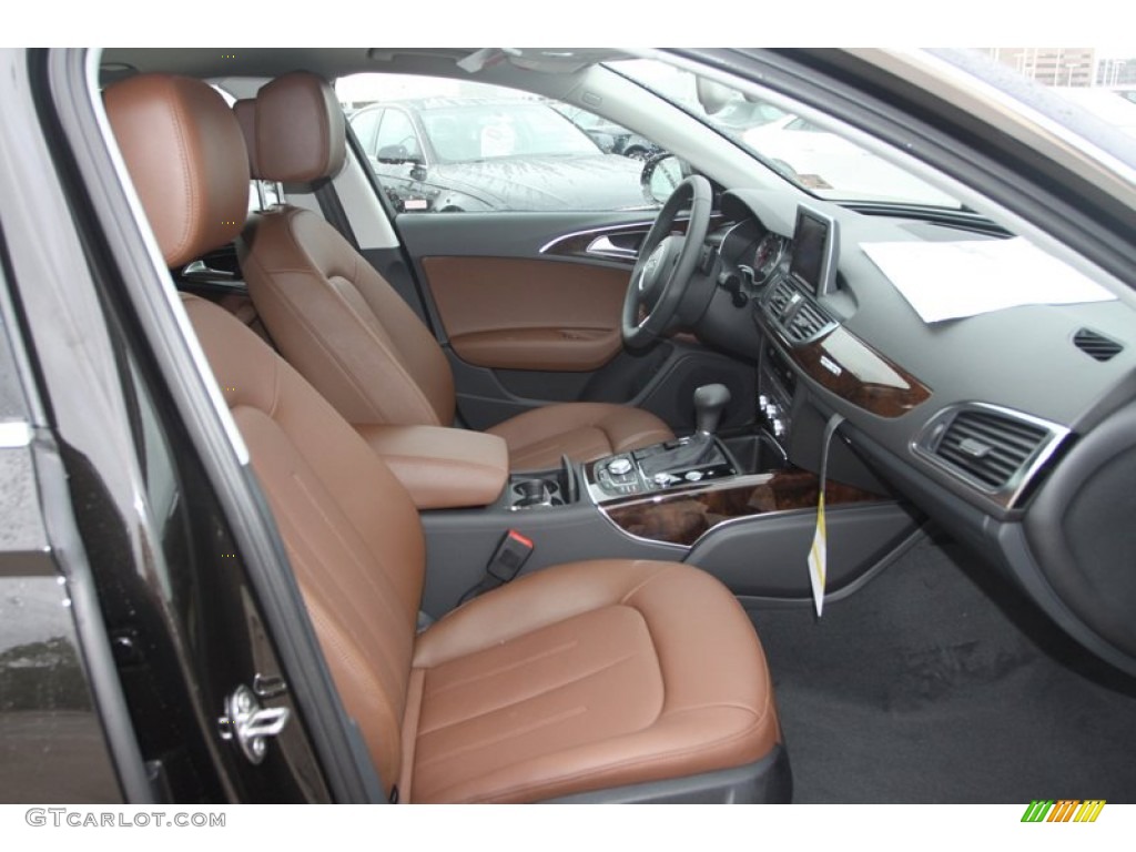 Nougat Brown Interior 2013 Audi A6 2.0T quattro Sedan Photo #79877520