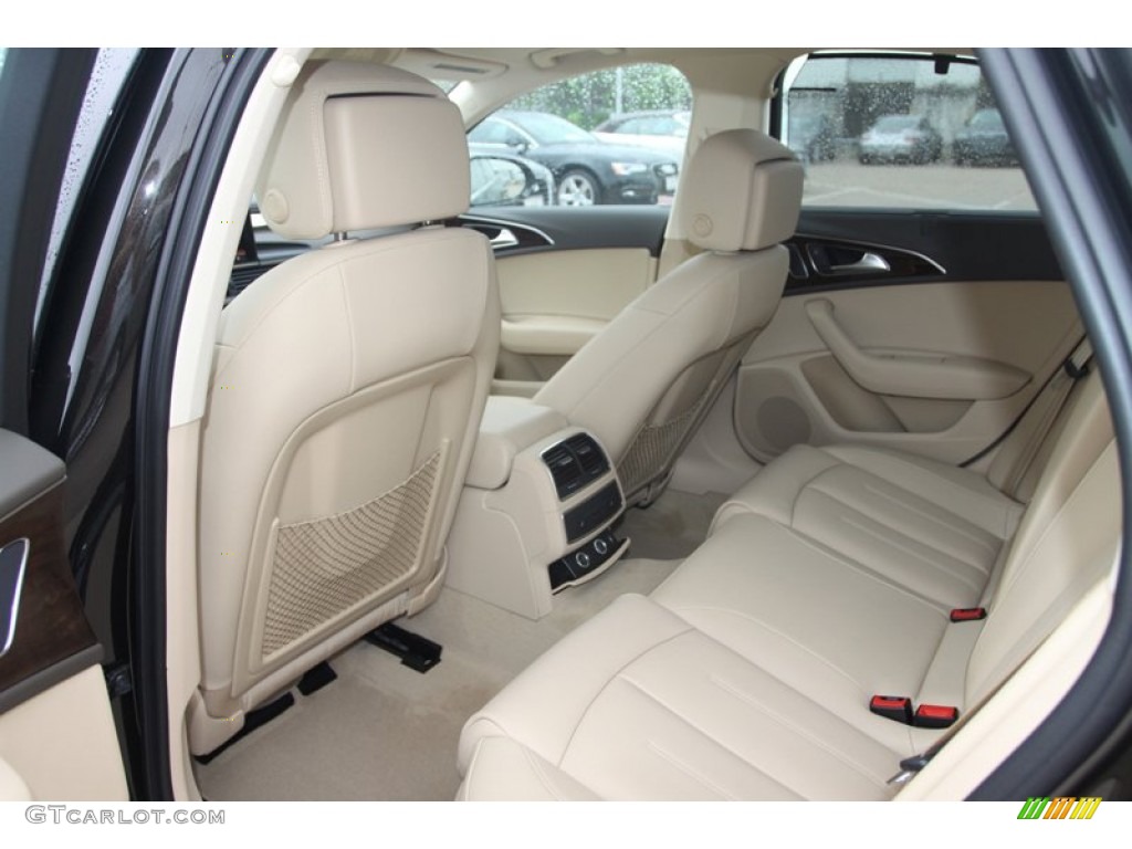 Velvet Beige Interior 2013 Audi A6 2.0T Sedan Photo #79877883