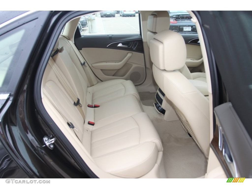 Velvet Beige Interior 2013 Audi A6 2.0T Sedan Photo #79877994