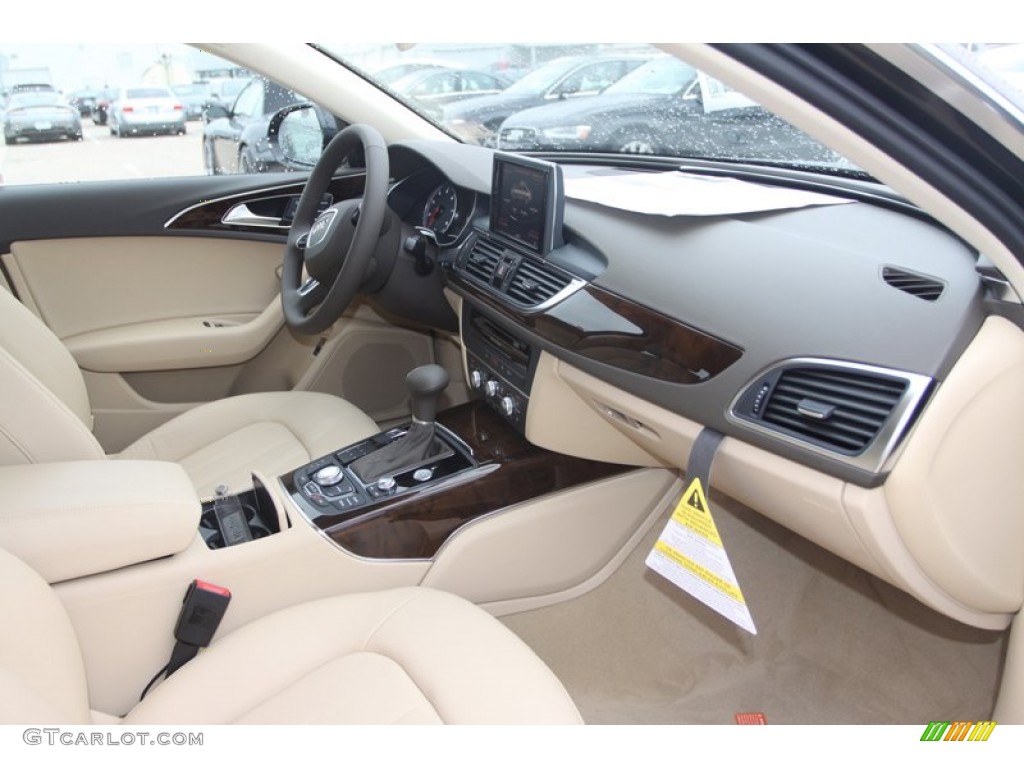 2013 Audi A6 2.0T Sedan Velvet Beige Dashboard Photo #79878014