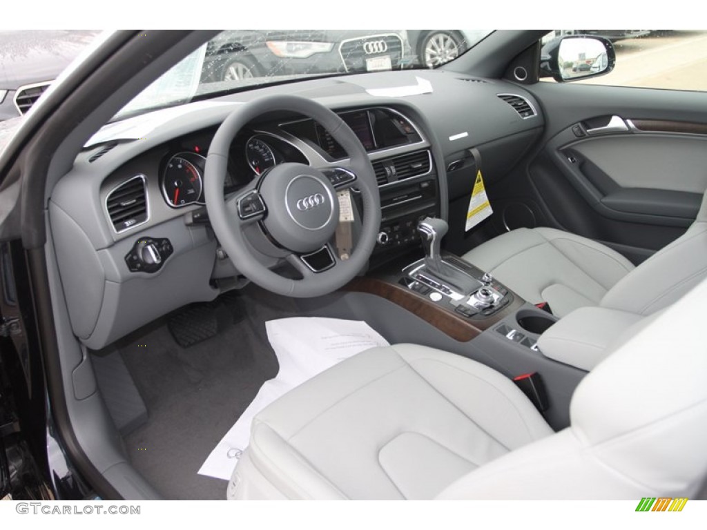 Titanium Grey/Steel Grey Interior 2013 Audi A5 2.0T quattro Cabriolet Photo #79878349