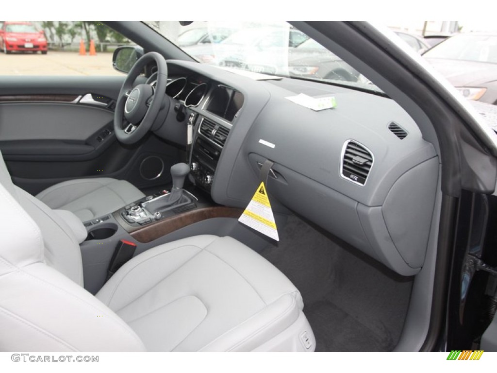 2013 Audi A5 2.0T quattro Cabriolet Titanium Grey/Steel Grey Dashboard Photo #79878465