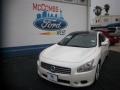 Winter Frost White 2009 Nissan Maxima 3.5 SV Premium