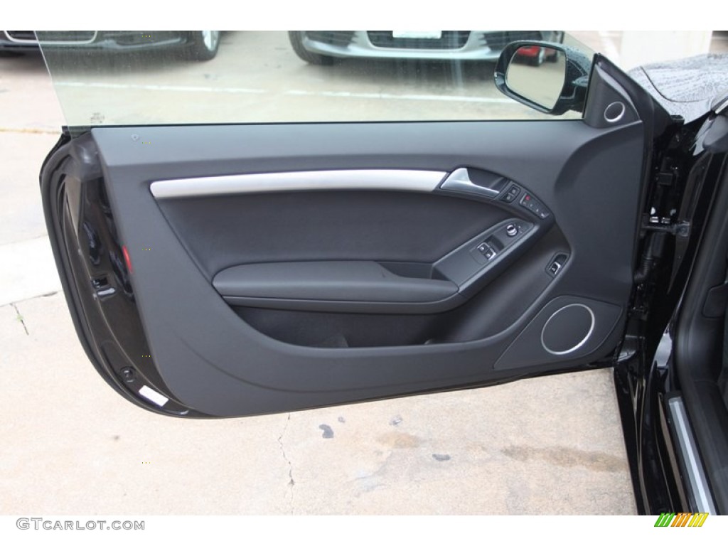 2013 Audi A5 2.0T quattro Coupe Black Door Panel Photo #79880250