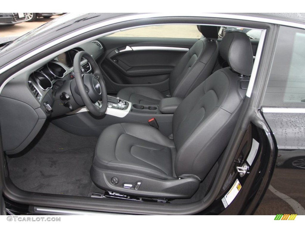 Black Interior 2013 Audi A5 2.0T quattro Coupe Photo #79880289